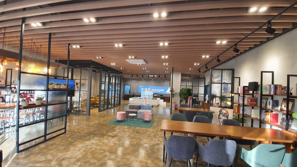 현대 테라타워 광명 분양카페 내부 모습