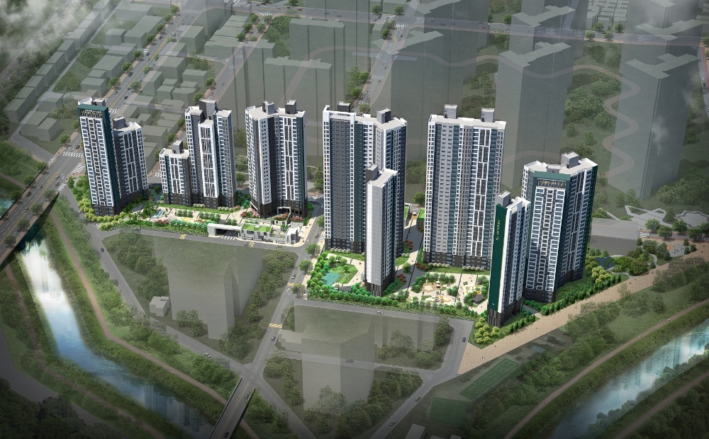 ▲대우건설의 '의정부역 푸르지오 더 센트럴' 조감도. / 사진제공 = 대우건설