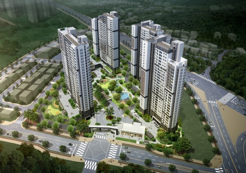 과천 푸르지오 오르투스 조감도 / 사진=대우건설