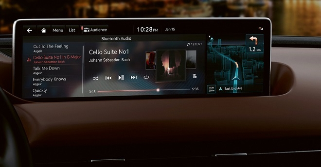 제네시스 차세대 인포테인먼트 시스템.