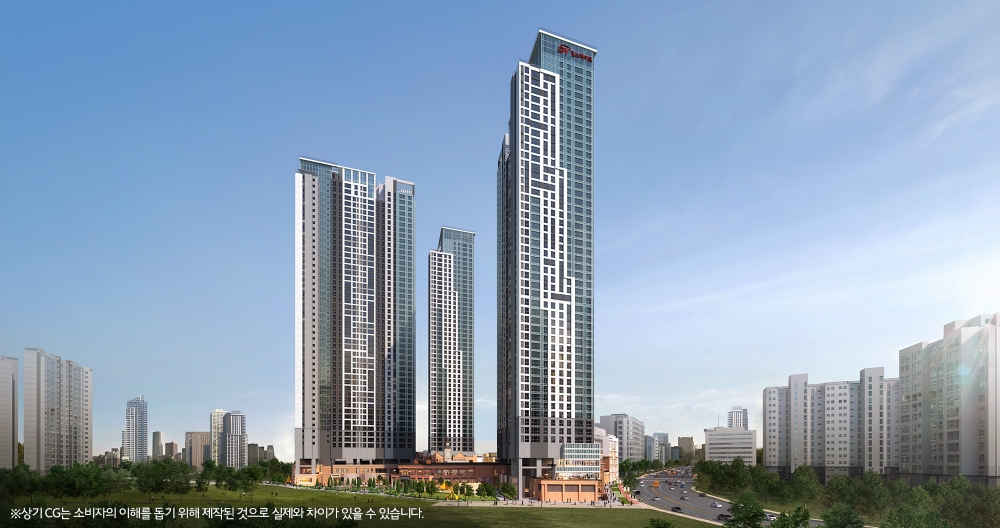 힐스테이트 고덕 센트럴 주경투시도