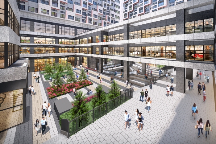 힐스 에비뉴 지금 디포레 중앙광장. / 사진제공 = 현대엔지니어링