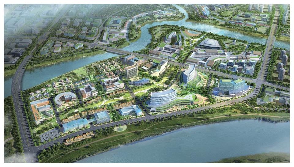 부산 에코델타 스마트시티의 스마트 헬스케어 클러스터 조감도. / 사진제공=부산 에코델타 스마트시티 시행계획