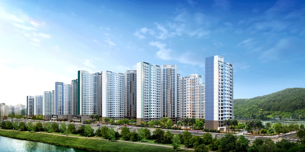 수성 더 팰리스 푸르지오 더샵 주경투시도