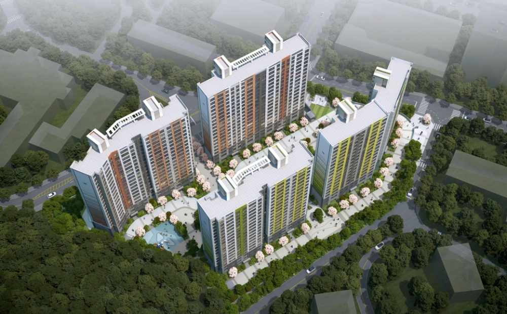 거제시 옥포동 공동주택 신축공사 조감도 / 사진=반도건설