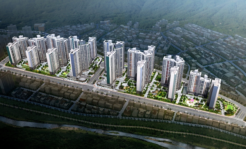 수성 더팰리스 푸르지오 더샵 조감도 / 사진=대우건설