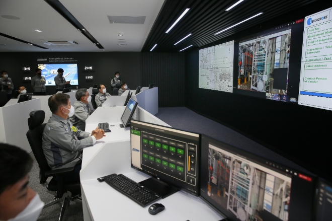 대우조선해양은 디지털 생산센터의 개소식을 가졌다. 사진=대우조선해양.