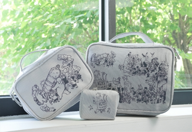 ‘Project LOOP’가 두번째 친환경 제품으로 파우치 2종과 카드지갑 1종을 출시했다. 사진=롯데케미칼.