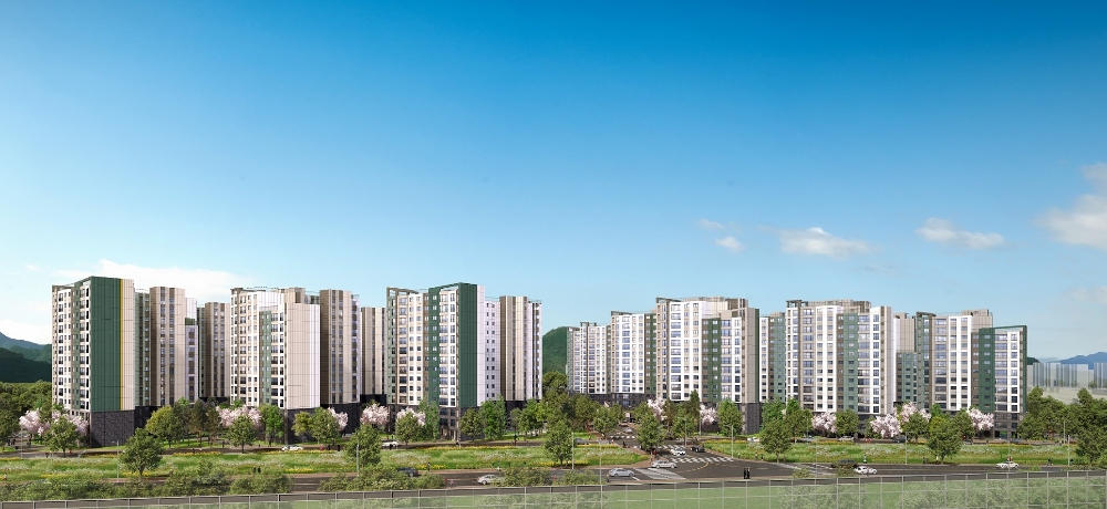 ‘용계역 푸르지오 아츠베르’ 투시도. / 사진=대우건설