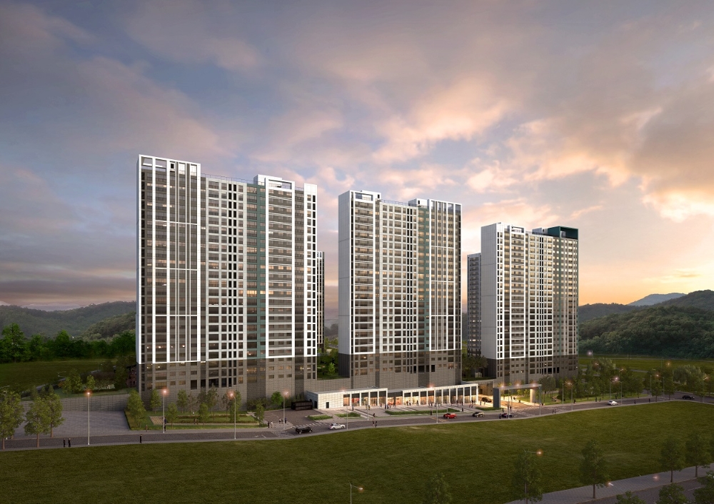 ‘구미 푸르지오 센트럴파크’ 투시도. / 사진=대우건설