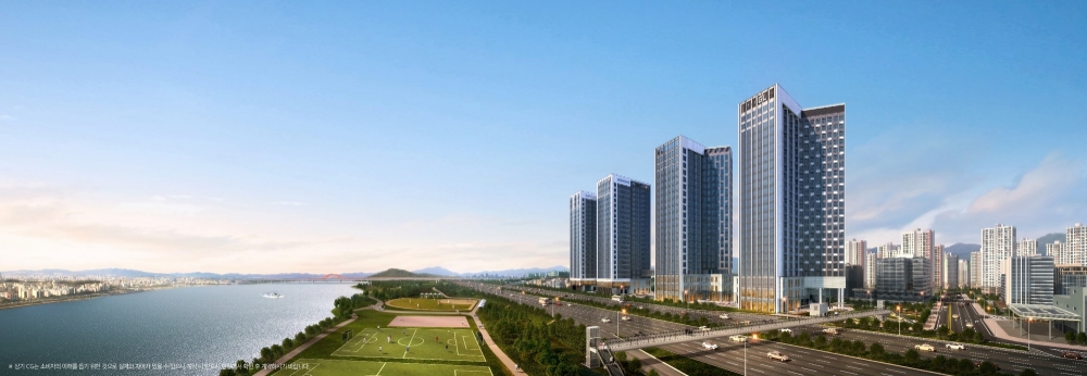 ‘THE GL(더 지엘)’ 투시도. / 사진=현대건설