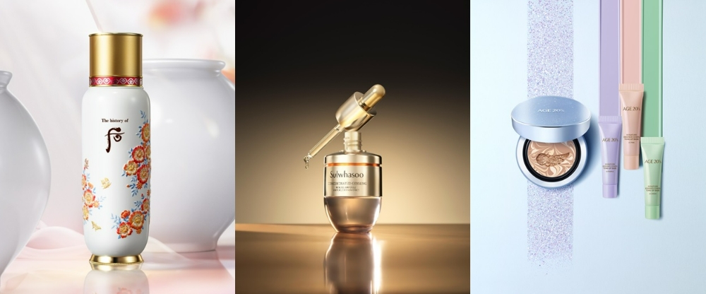 (왼쪽부터) LG생활건강 후, 아모레퍼시픽 설화수, 애경산업 AGE20's/사진제공=각 사, 본사 DB