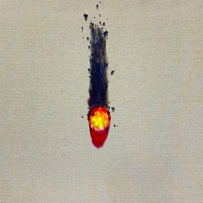 라상덕. 불_머금다. 48×48㎝. oil on canvas. 2021