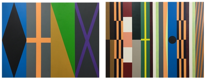 (좌)김은숙_signal_캔버스에 아크릴_91x116.7cm_2021 (우)김은숙_signal_캔버스에 아크릴_91x116.7cm_2021