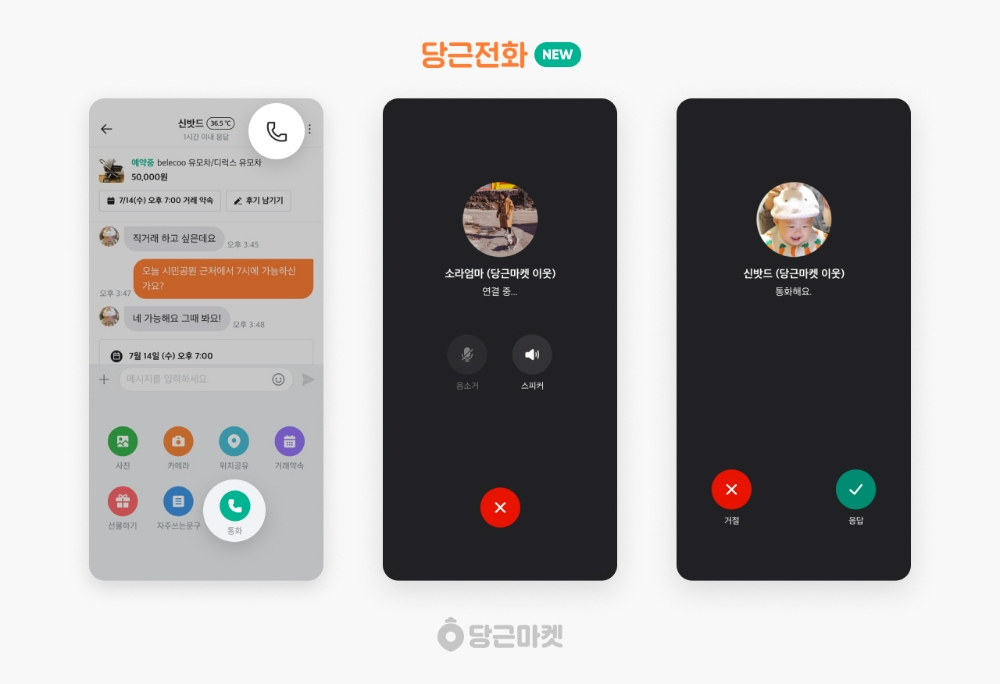 당근마켓, '당근전화' 서비스 이미지/사진제공=당근마켓