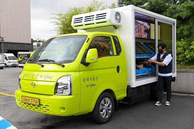 현대차그룹, 포터EV 개조차 도심배송 서비스 시작