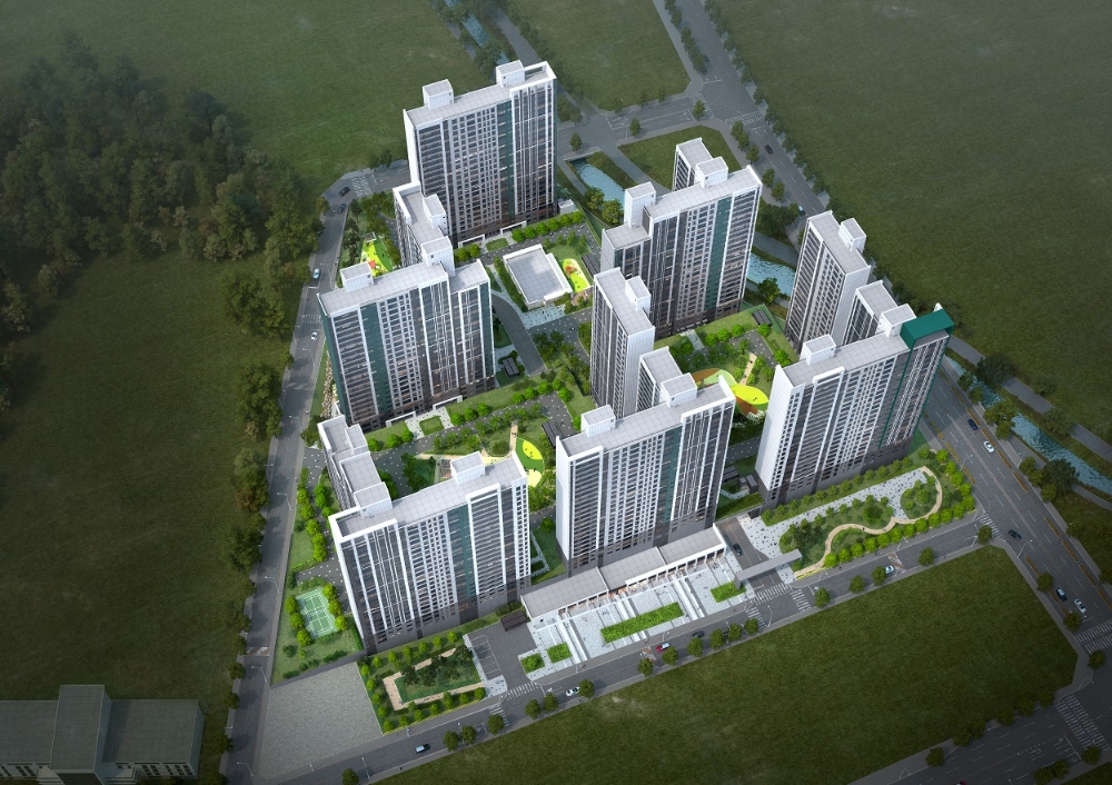 ‘구미 푸르지오 센트럴파크’ 조감도. / 사진=대우건설