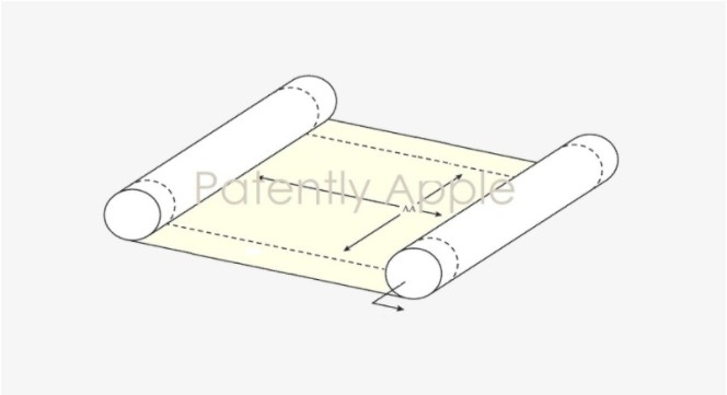 애플 롤러블폰 관련 특허. 사진=패턴틀리 애플