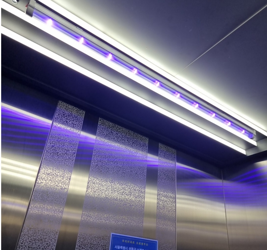 SH공사가 재개발임대 승강기에 설치한 살균LED조명 / 사진제공=SH공사