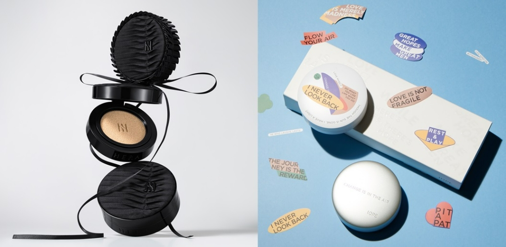 아모레퍼시픽, (왼쪽부터) 헤라 ‘블랙 쿠션 쿠튀르’. 아이오페 ‘에어쿠션 캔버스’/사진제공=아모레퍼시픽