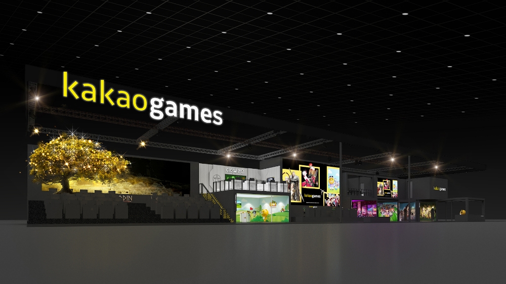 카카오게임즈, ‘지스타 2021’ 부스 조감도. 사진=카카오게임즈