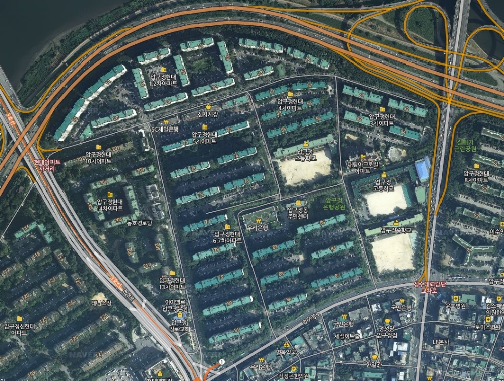 압구정아파트지구 특별계획3구역 위치도. / 사진제공=서울시 클린업 시스템