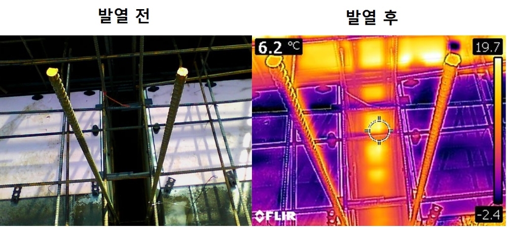 '갱폼용 탄소나노튜브 발열시트' 경기도 시흥 모 아파트 현장 적용 모습. 사진=대유플러스