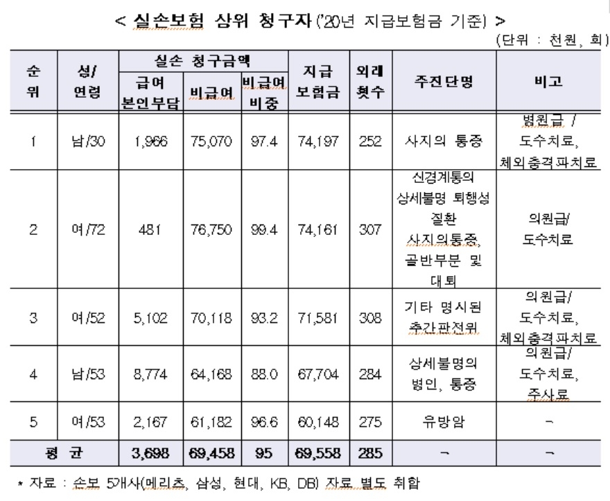 자료 = 손해보험업계