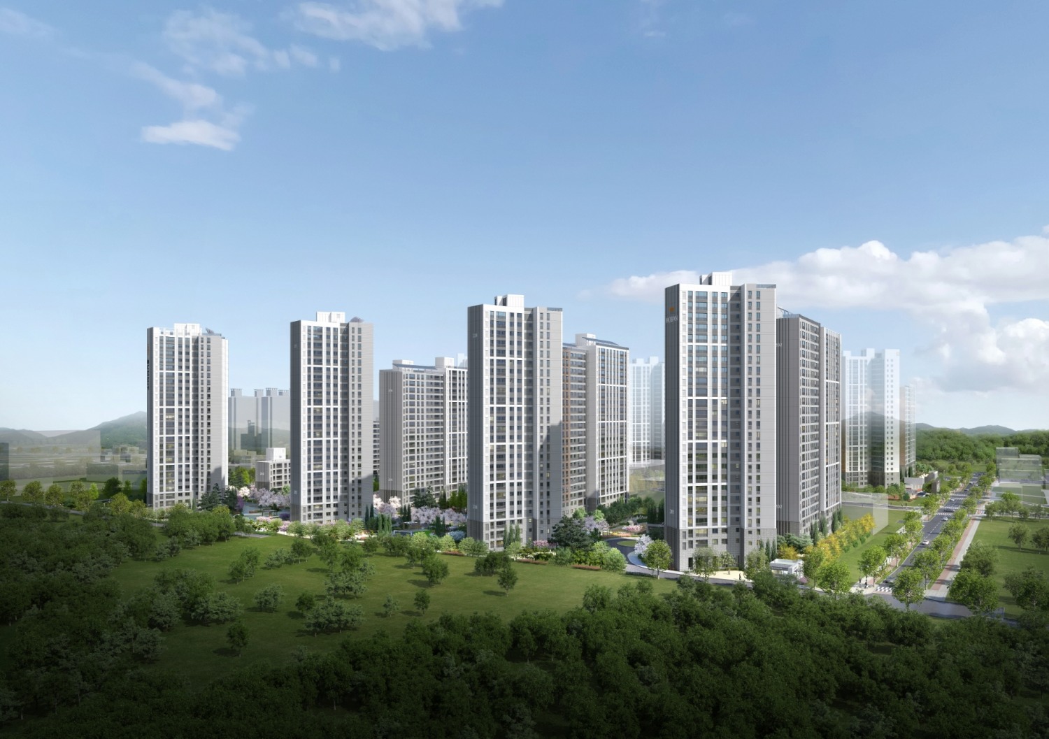 ‘호반써밋 그랜빌 2차’ 투시도. / 사진제공=호반건설