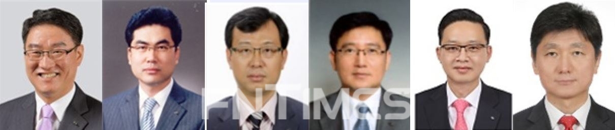 2022년 임원 인사를 통해 상무에 신규 선임된 (왼쪽부터) 박동희 DGB대구은행 환동해본부장 겸 부울경본부장, 우주성 대구은행 준법감시인, 이종우 대구은행 자금시장본부장, 서준진 대구은행 경북본부장, 강정훈 DGB금융지주 그룹미래기획총괄 겸 경영지원실장 겸 이사회사무국장, 유충식 정보보호최고책임자./사진=DGB금융그룹