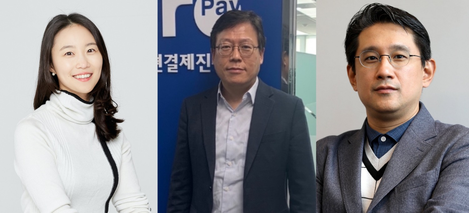 이혜민 핀다 대표와 이근주 한국간편결제진흥원 원장, 정인영 디셈버앤컴퍼니자산운용 대표(왼쪽부터). /사진=각사