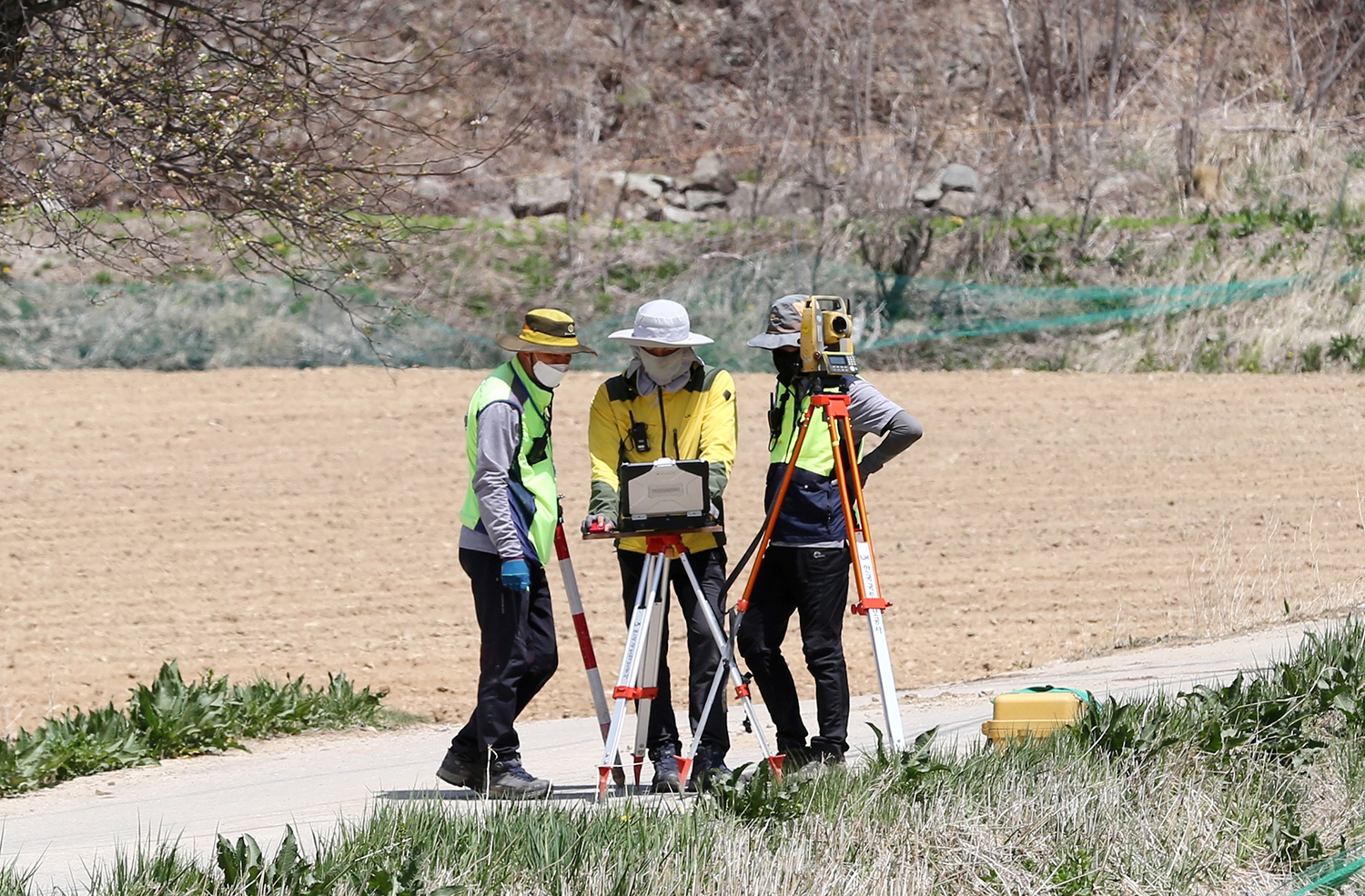지적측량 현장 / 사진제공=LX공사