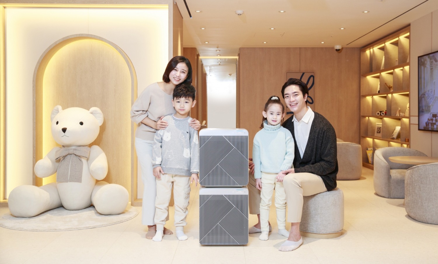 '비스포크 큐브 Air'가 설치된 서울신라호텔 '키즈 라운지'. 사진=삼성전자