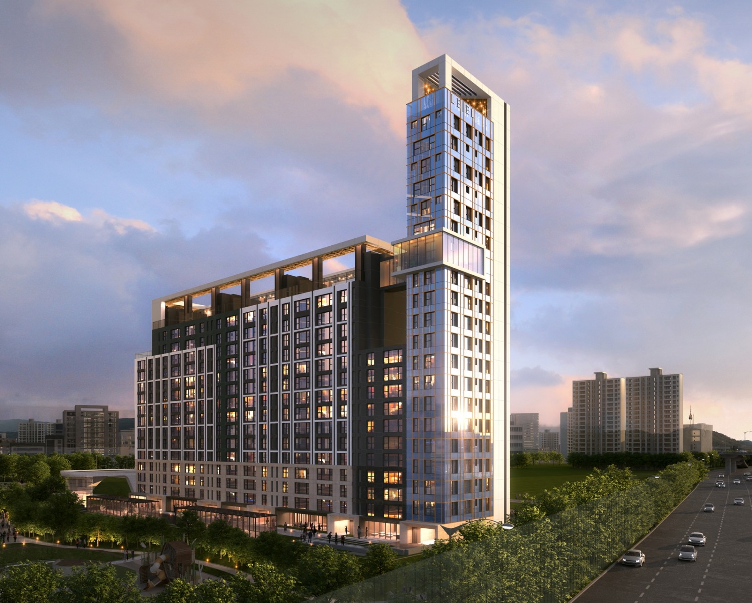 ‘청담신동아아파트 리모델링사업’ 투시도. / 사진제공=롯데건설