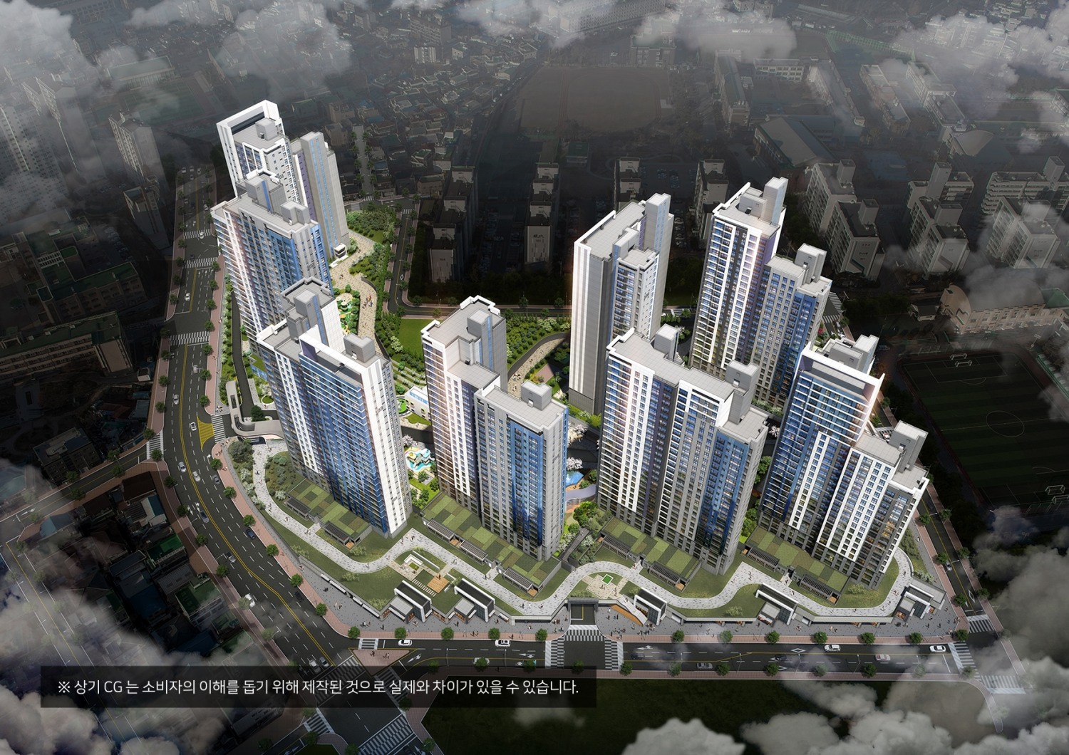 해링턴 플레이스 휴리움 조감도