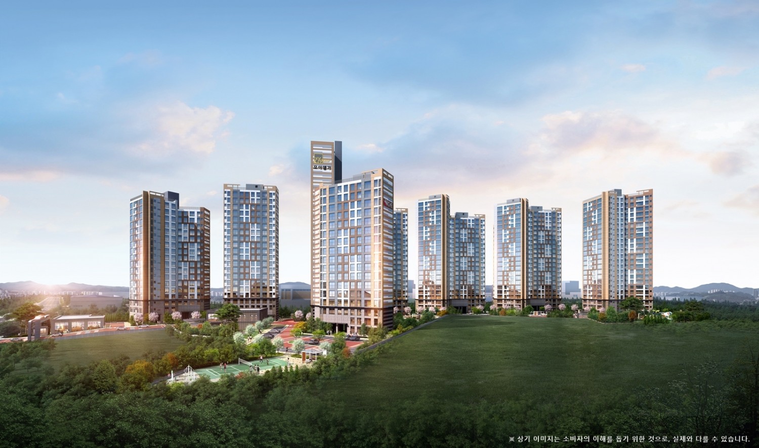 ‘신양주 모아엘가 니케’ 투시도. / 사진제공=모아주택산업