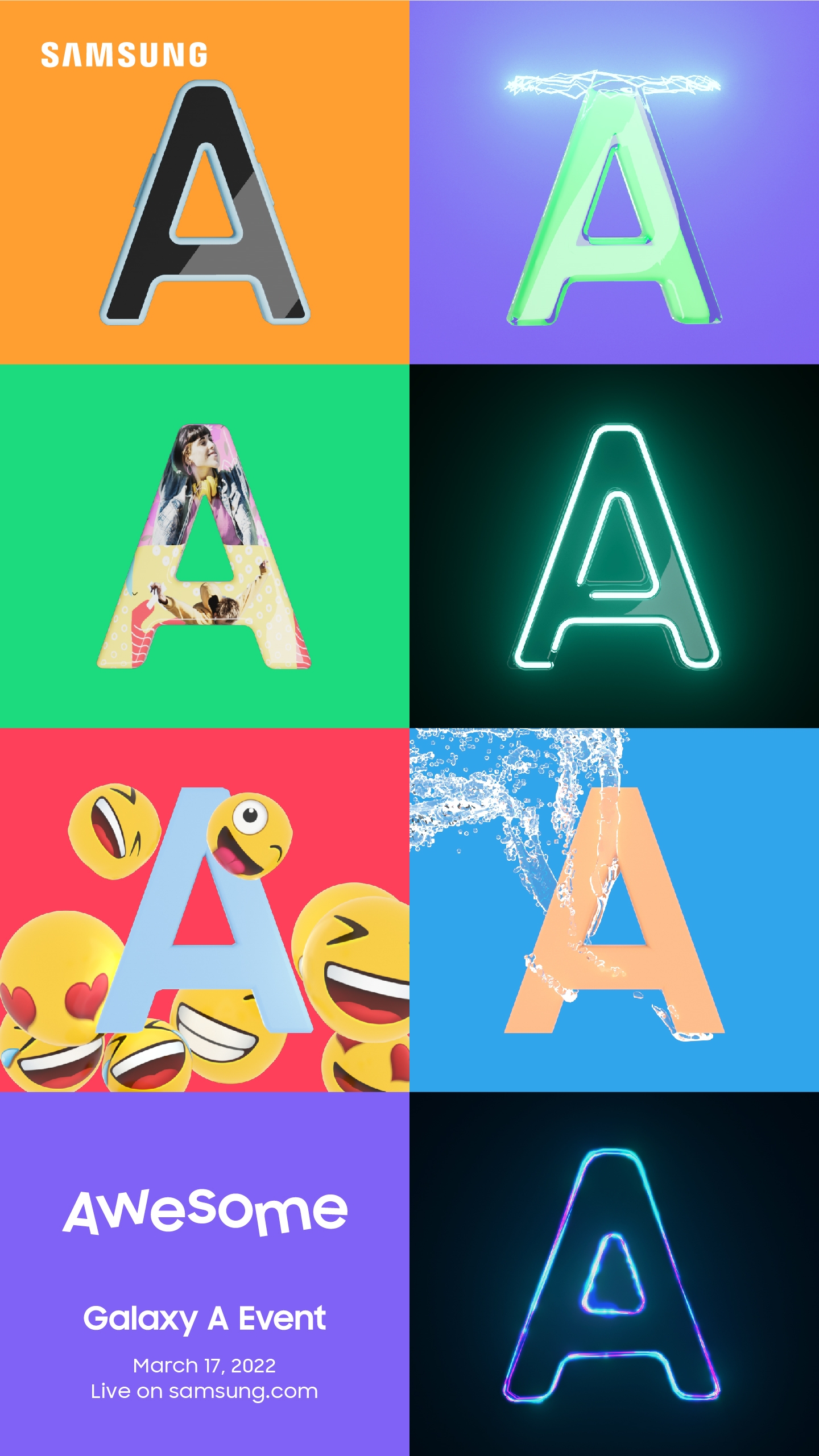 삼성 '갤럭시A 이벤트 2022' 초대장. 사진=삼성전자