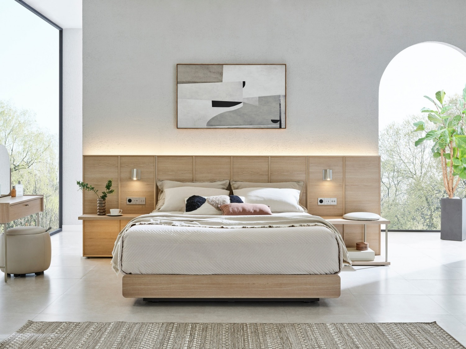 상반기 침실 신제품 유로 503 프레임오크./사진제공=한샘