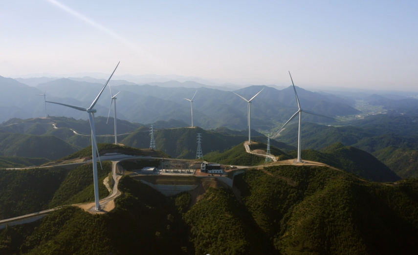 SK디앤디 울진 현종산 풍력 발전 모습. / 사진제공=SK디앤디