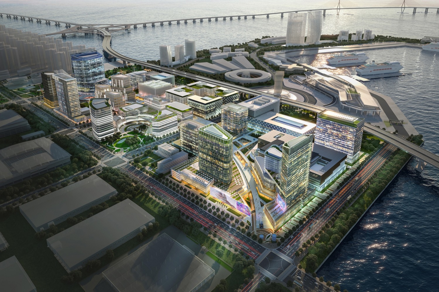 인천남항 2단계 2종 항만배후단지 등 개발사업 조감도 / 사진제공=호반건설