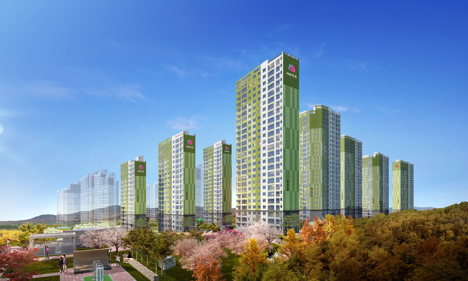 여수웅천 마린파크 애시앙 단지투시도 / 사진=부영그룹