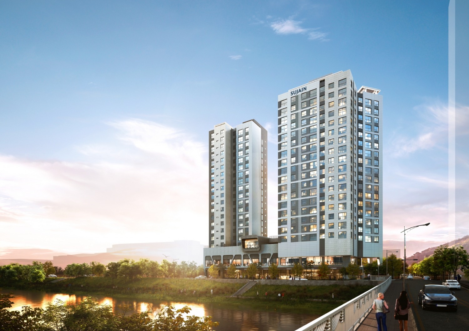 안양 한양수자인 리버뷰 메인투시도 / 사진제공=한양