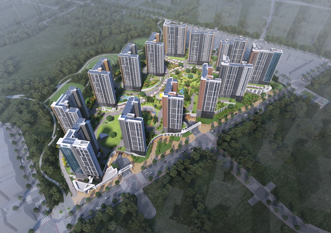 힐스테이트 검단 웰카운티 단지조감도