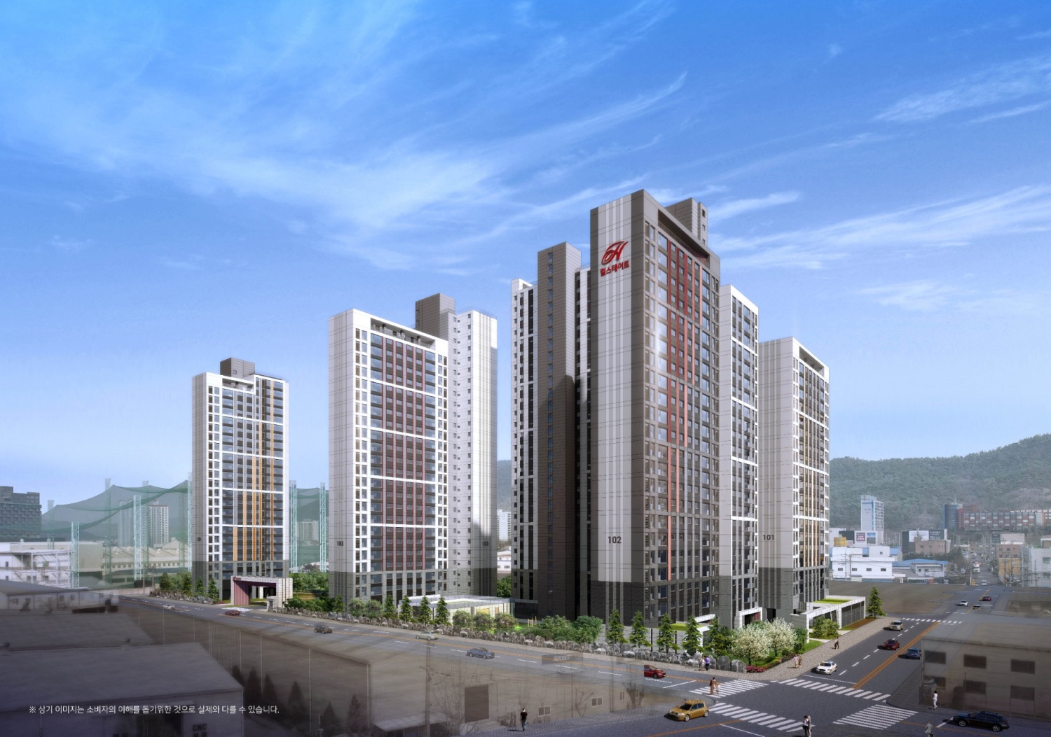 힐스테이트 황성 조감도 / 사진제공=현대건설