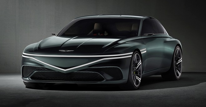 제네시스, 전기 콘셉트카 근육질의 '엑스 스피디움' 공개