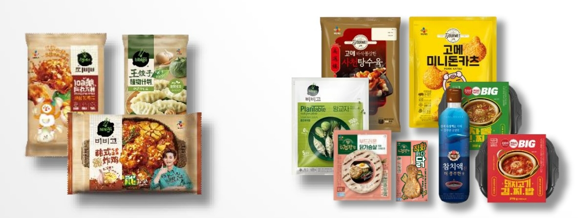 CJ제일제당의 7대 글로벌 전략제품. 이 회사 7대 글로벌 전략제품은 만두, 치킨, 가공밥, 롤, K-소스, 김치, 김 등을 포함한다./사진제공=CJ제일제당 1분기 경영실적 보고서 갈무리