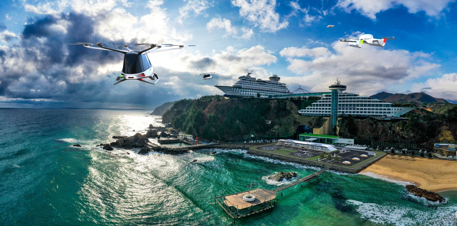 UAM 관광 및 카고드론 활용 버티포트(안) / 사진제공=대우건설