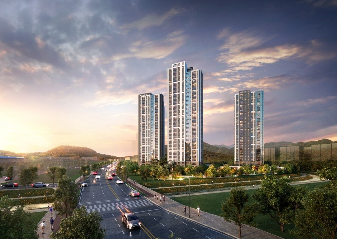 e편한세상 지축 센텀가든 단지투시도