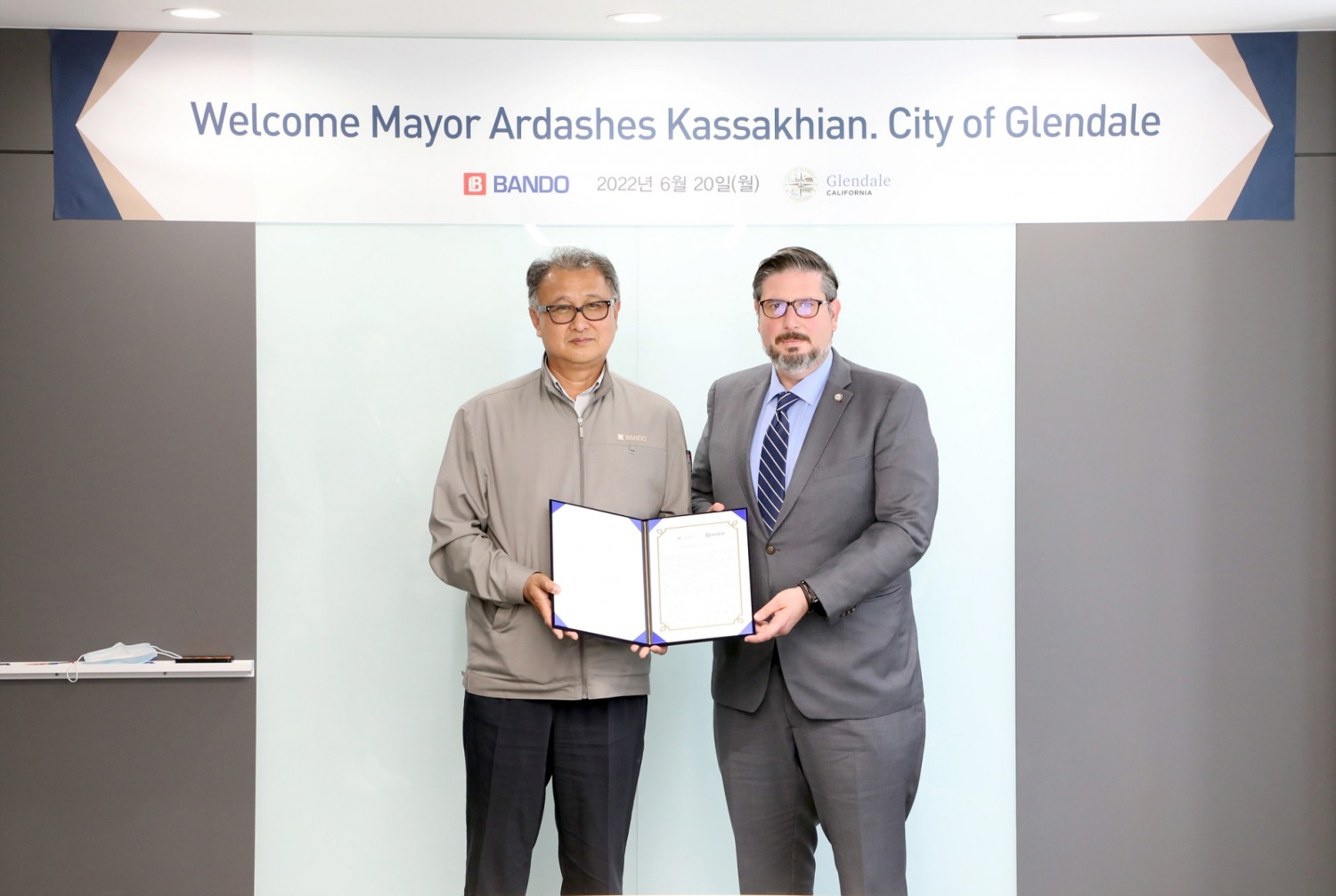 반도건설, 캘리포니아 글렌데일시 개발사업 상호협력 나선다…美 시장 개척 순항