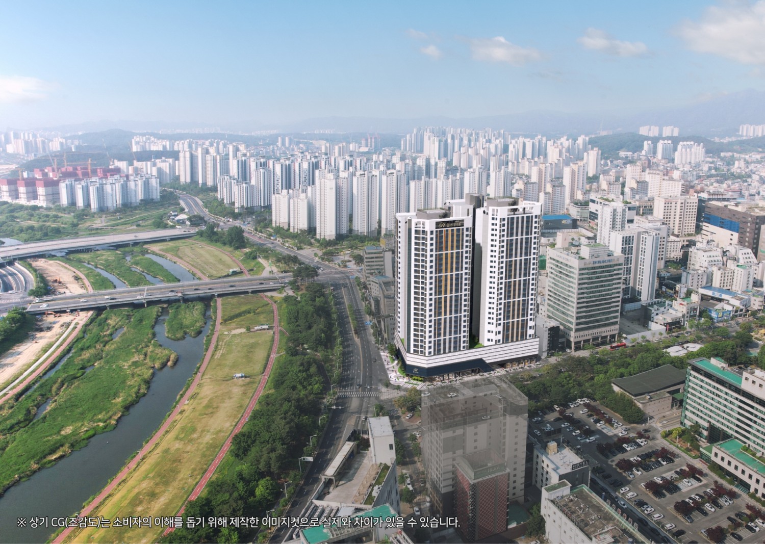 힐스테이트 유성 조감도./사진제공=현대건설